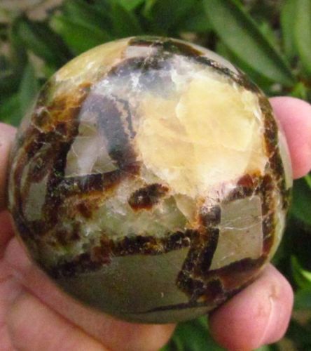 Septarian Sphere  is a great stone for self nurturing 4944